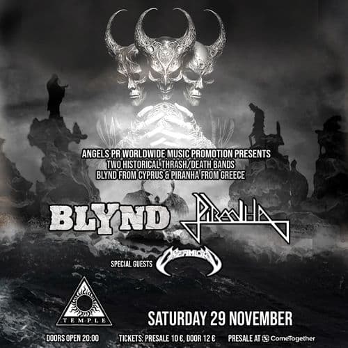 BLYND / PIRANHA / DREAMLORD -  live at Black Temple